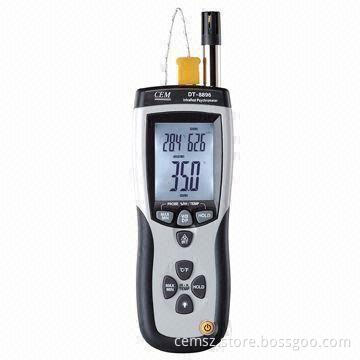 Psychrometer with IR Thermometer, Fast Response Time